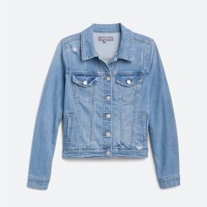 JUST USA Hadid Distressed Denim Jacket Size M